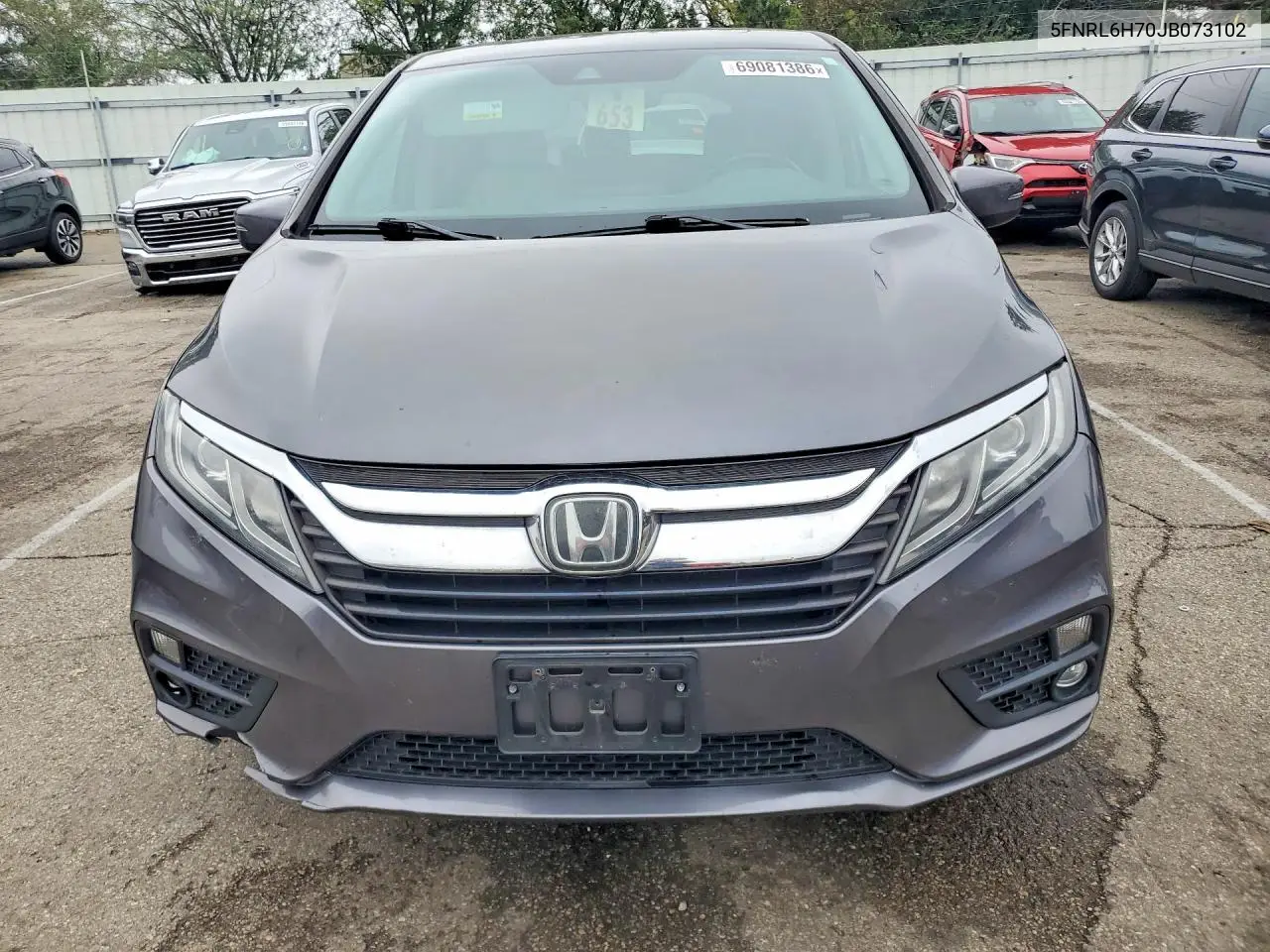 2018 HONDA ODYSSEY VIN 5FNRL6H70JB073102 — фото 5