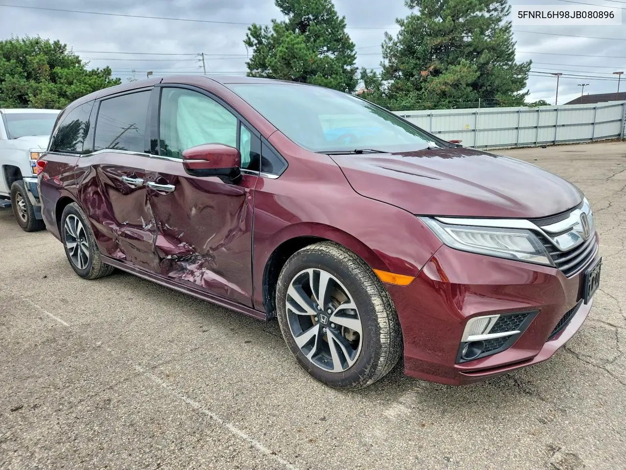 2018 HONDA ODYSSEY VIN 5FNRL6H98JB080896 — фото 4