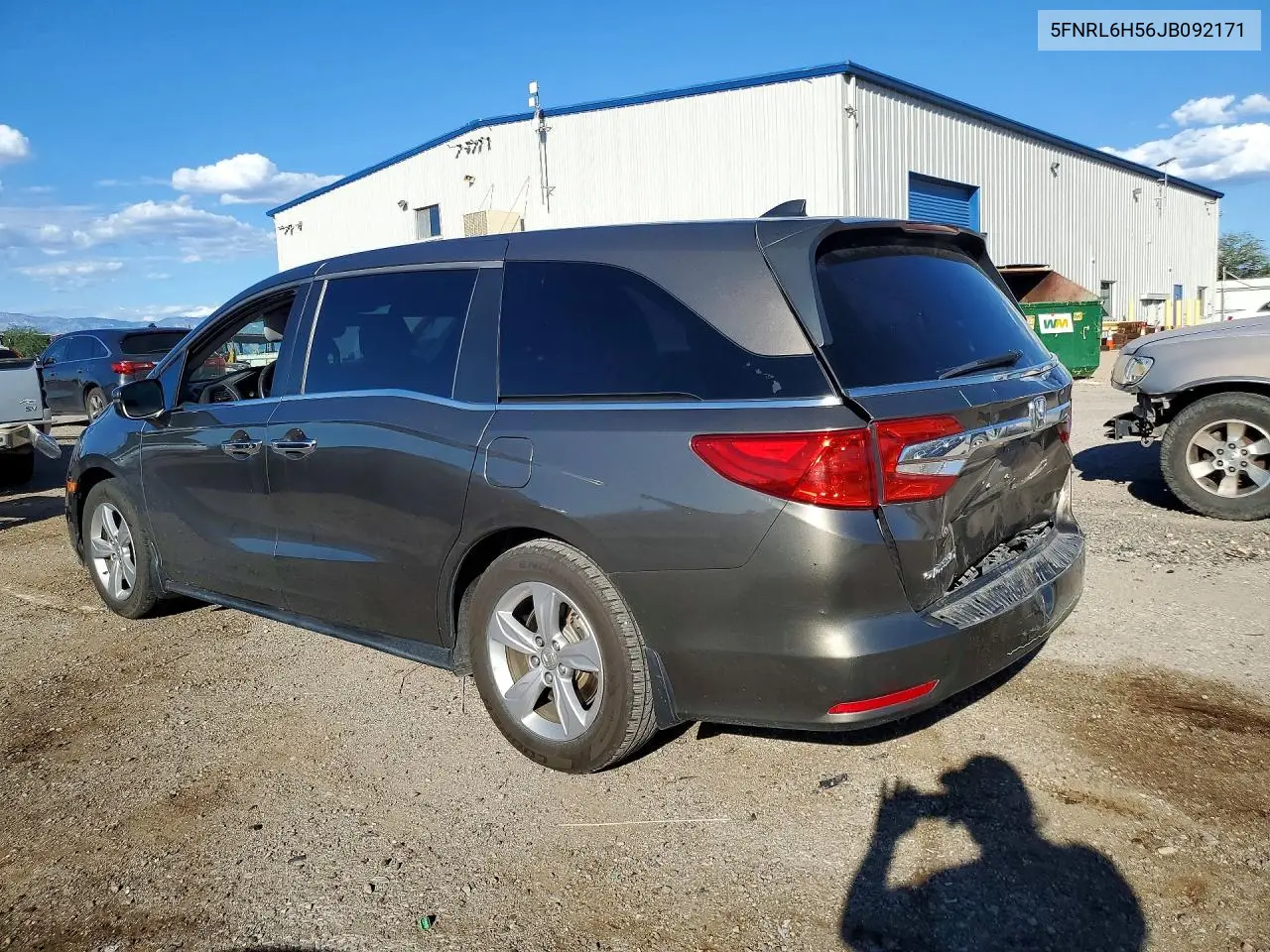 2018 HONDA ODYSSEY VIN 5FNRL6H56JB092171 — фото 2