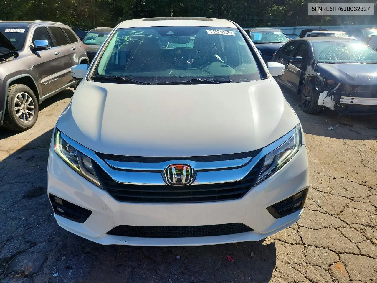 2018 HONDA ODYSSEY VIN 5FNRL6H76JB032327 — фото 5