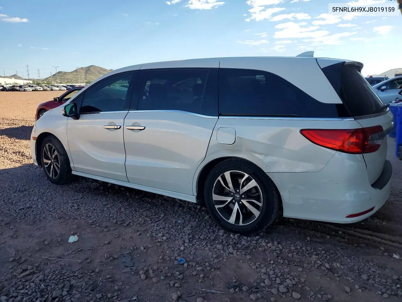 2018 HONDA ODYSSEY VIN 5FNRL6H9XJB019159 — фото 2
