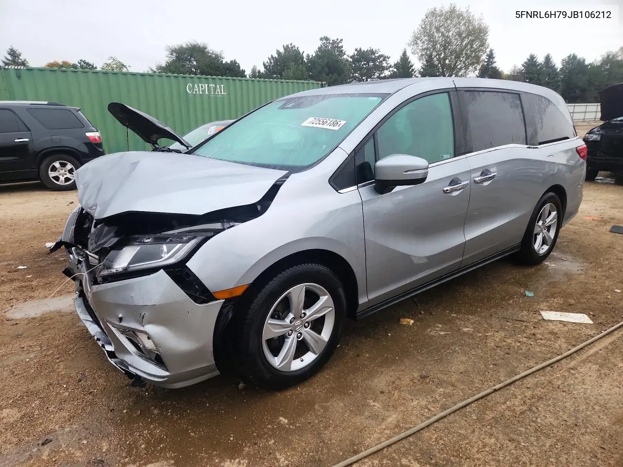 HONDA ODYSSEY 2018, VIN 5FNRL6H79JB106212