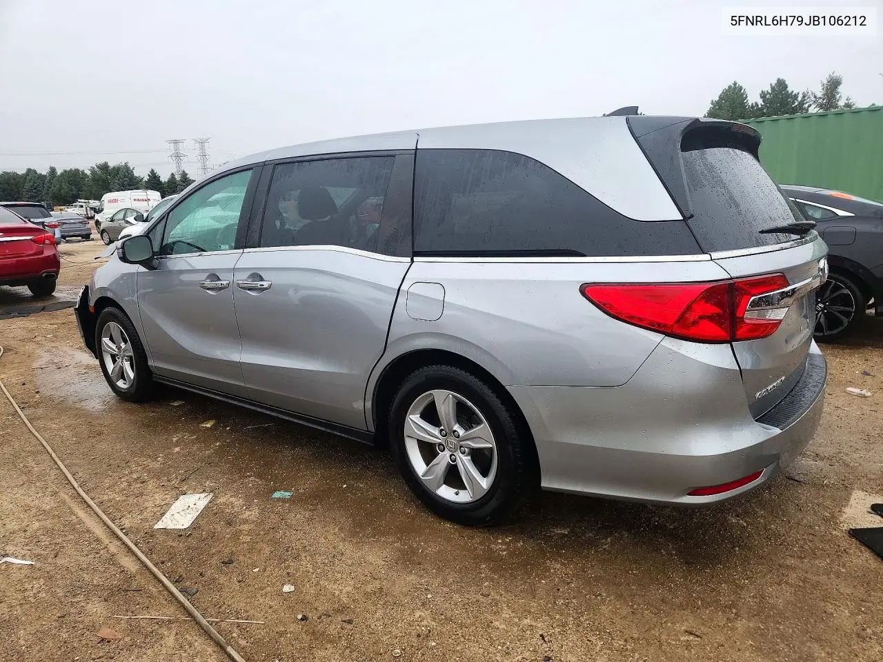 2018 HONDA ODYSSEY VIN 5FNRL6H79JB106212 — фото 2