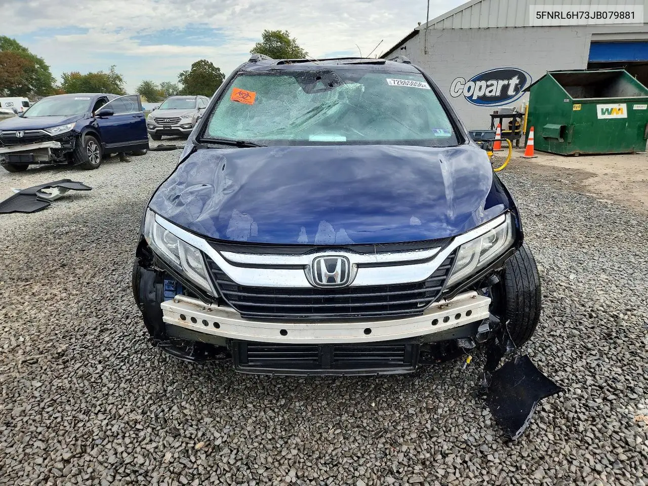 2018 HONDA ODYSSEY VIN 5FNRL6H73JB079881 — фото 5