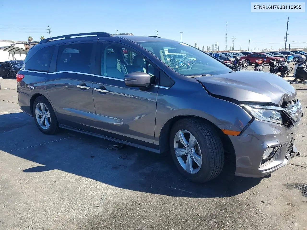 2018 HONDA ODYSSEY VIN 5FNRL6H79JB110955 — фото 4