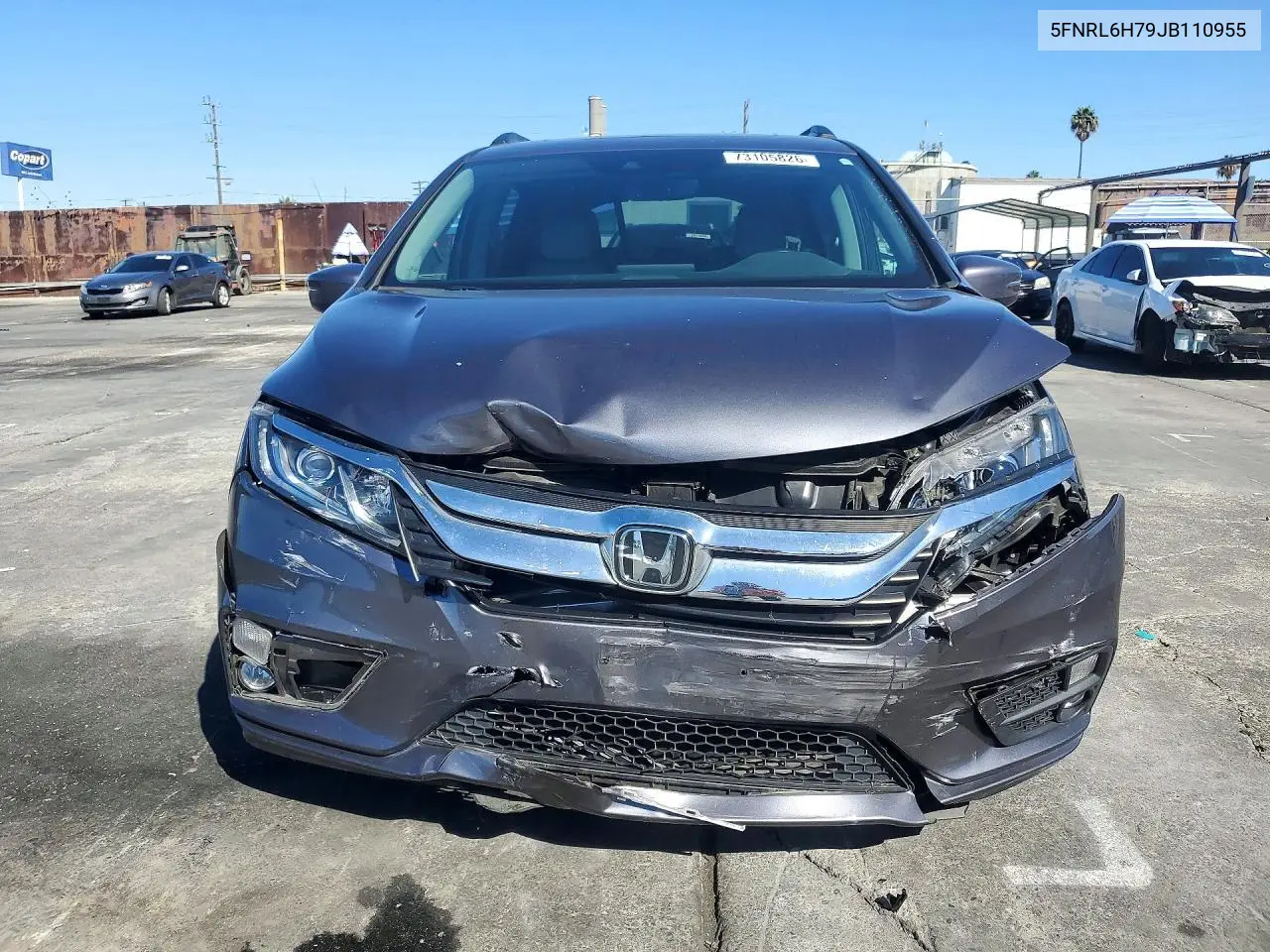 2018 HONDA ODYSSEY VIN 5FNRL6H79JB110955 — фото 5