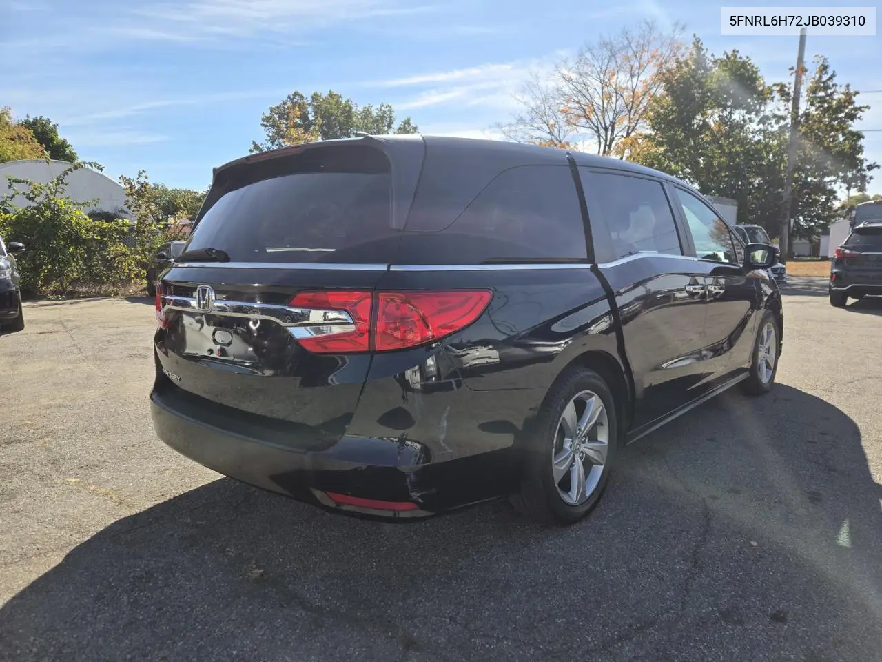 2018 HONDA ODYSSEY VIN 5FNRL6H72JB039310 — фото 4