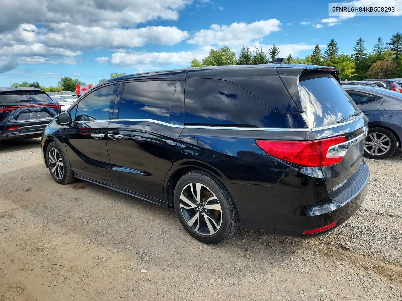 2019 HONDA ODYSSEY VIN 5FNRL6H84KB508293 — фото 2
