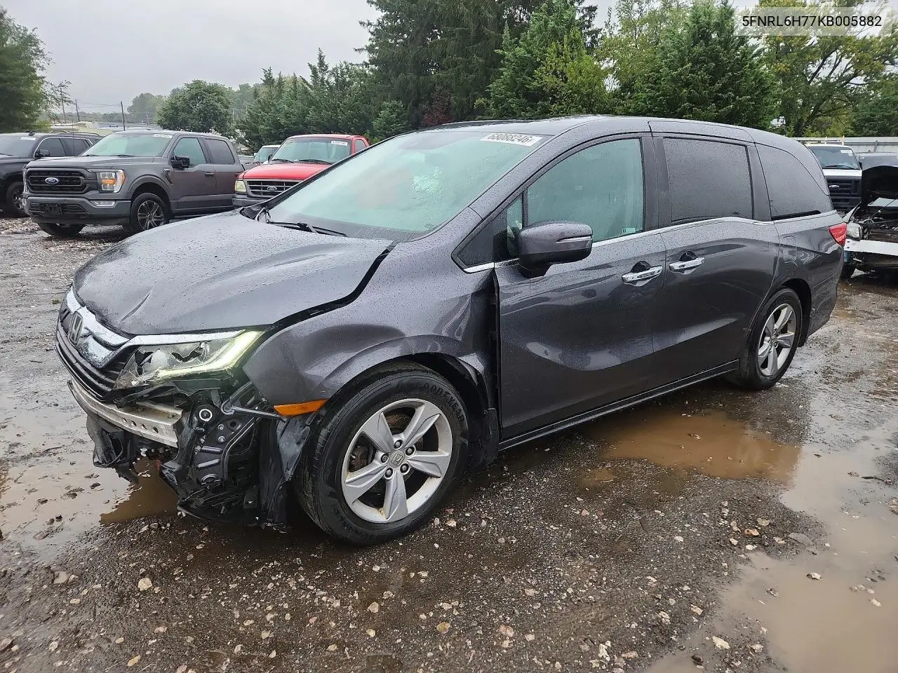 HONDA ODYSSEY 2019, VIN 5FNRL6H77KB005882