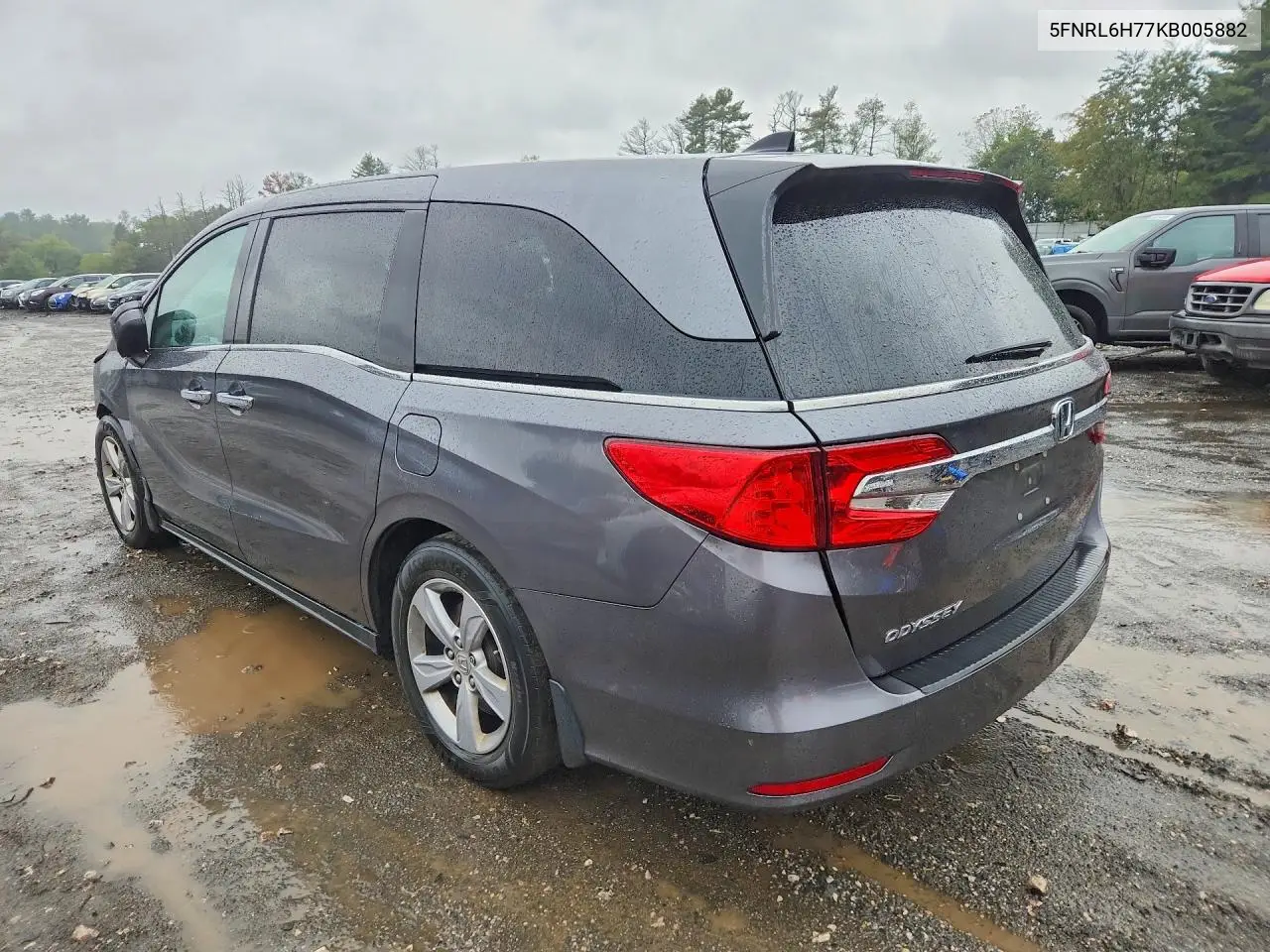 2019 HONDA ODYSSEY VIN 5FNRL6H77KB005882 — фото 2