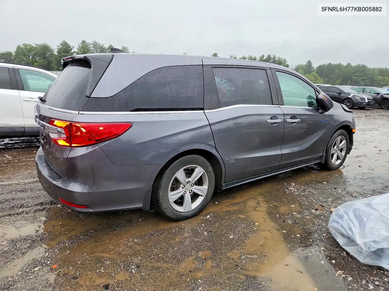 2019 HONDA ODYSSEY VIN 5FNRL6H77KB005882 — фото 3