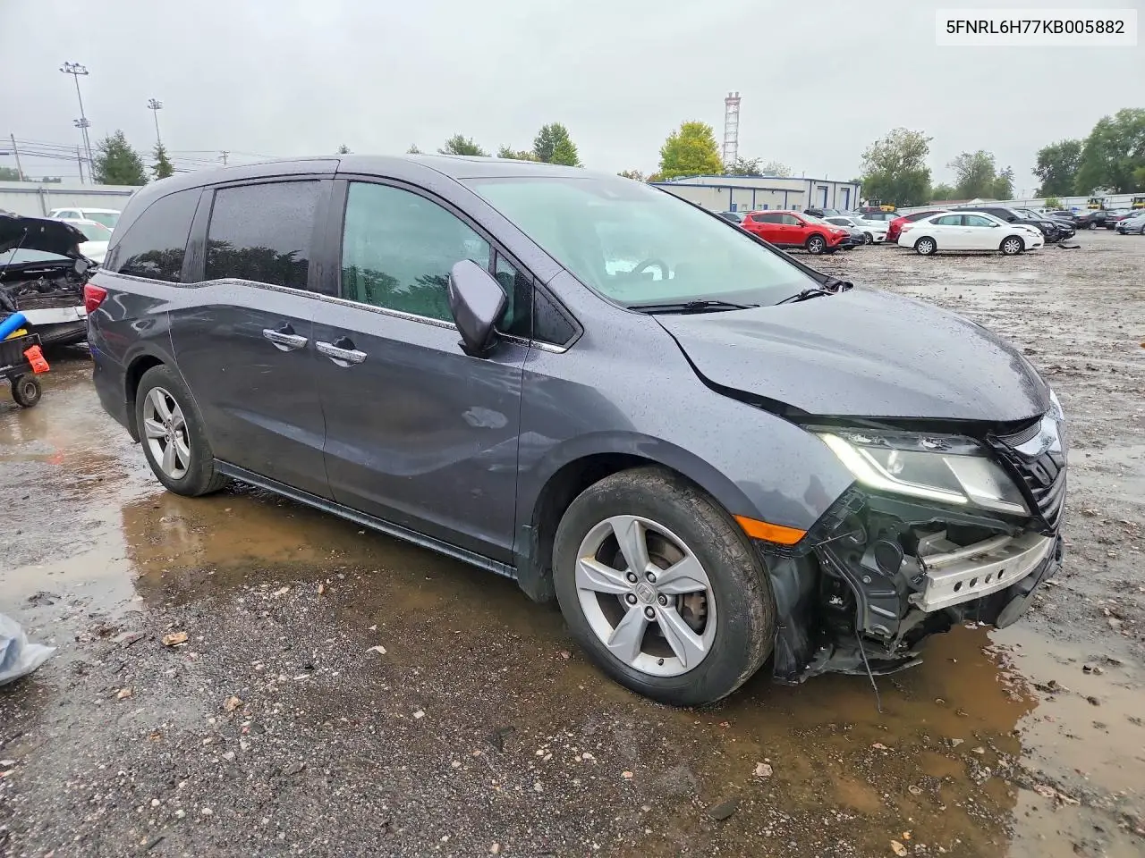 2019 HONDA ODYSSEY VIN 5FNRL6H77KB005882 — фото 4