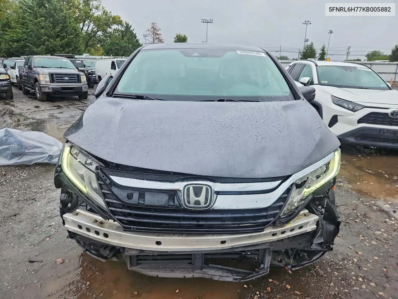 2019 HONDA ODYSSEY VIN 5FNRL6H77KB005882 — фото 5