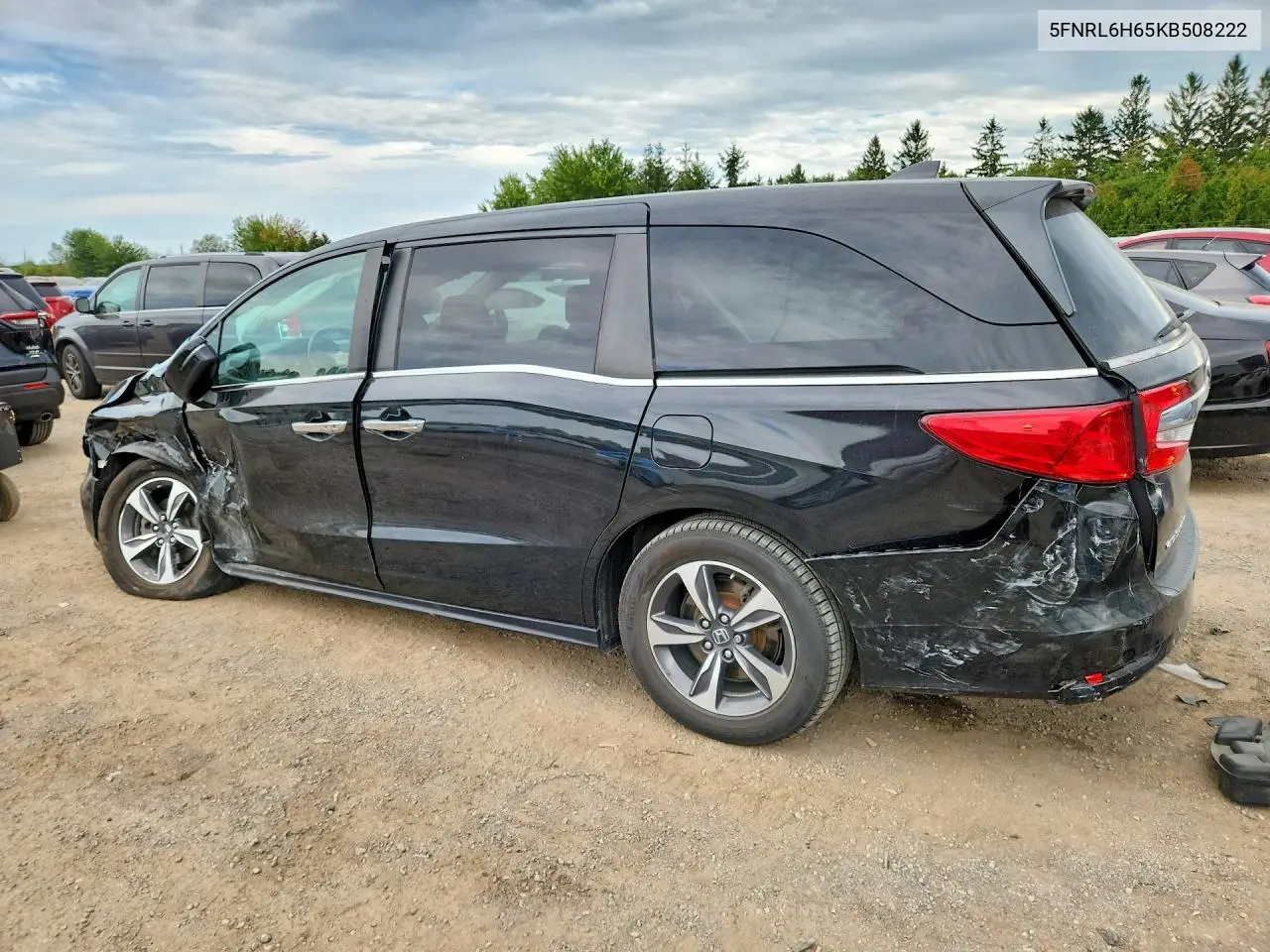 2019 HONDA ODYSSEY VIN 5FNRL6H65KB508222 — фото 2