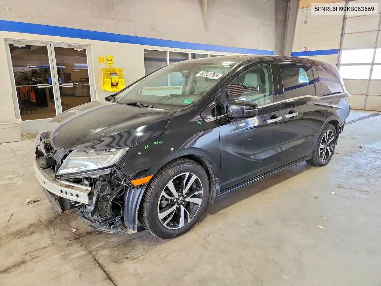 HONDA ODYSSEY 2019, VIN 5FNRL6H99KB063669