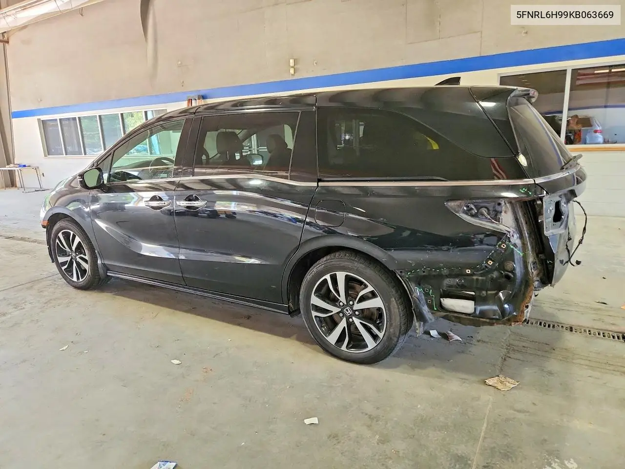 2019 HONDA ODYSSEY VIN 5FNRL6H99KB063669 — фото 2