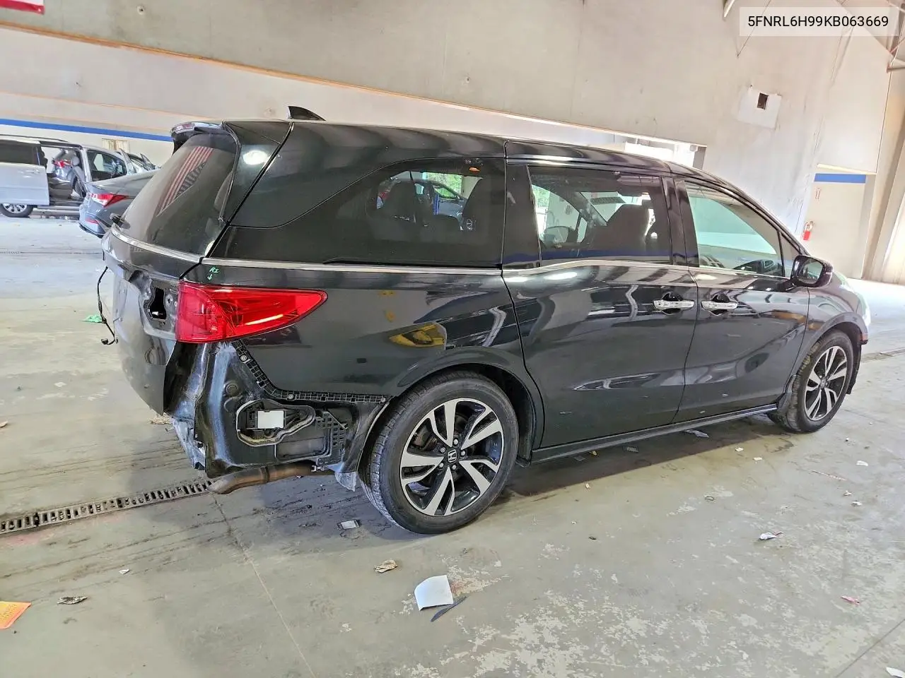 2019 HONDA ODYSSEY VIN 5FNRL6H99KB063669 — фото 3