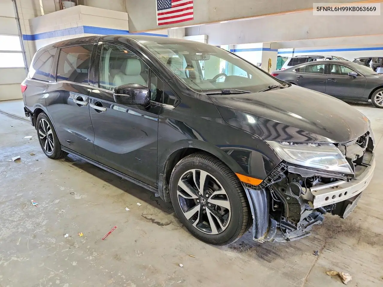 2019 HONDA ODYSSEY VIN 5FNRL6H99KB063669 — фото 4