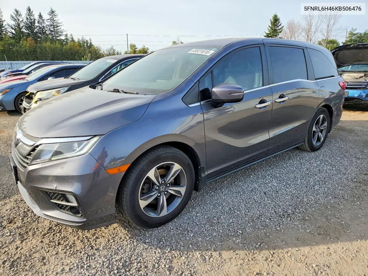 HONDA ODYSSEY 2019, VIN 5FNRL6H46KB506476
