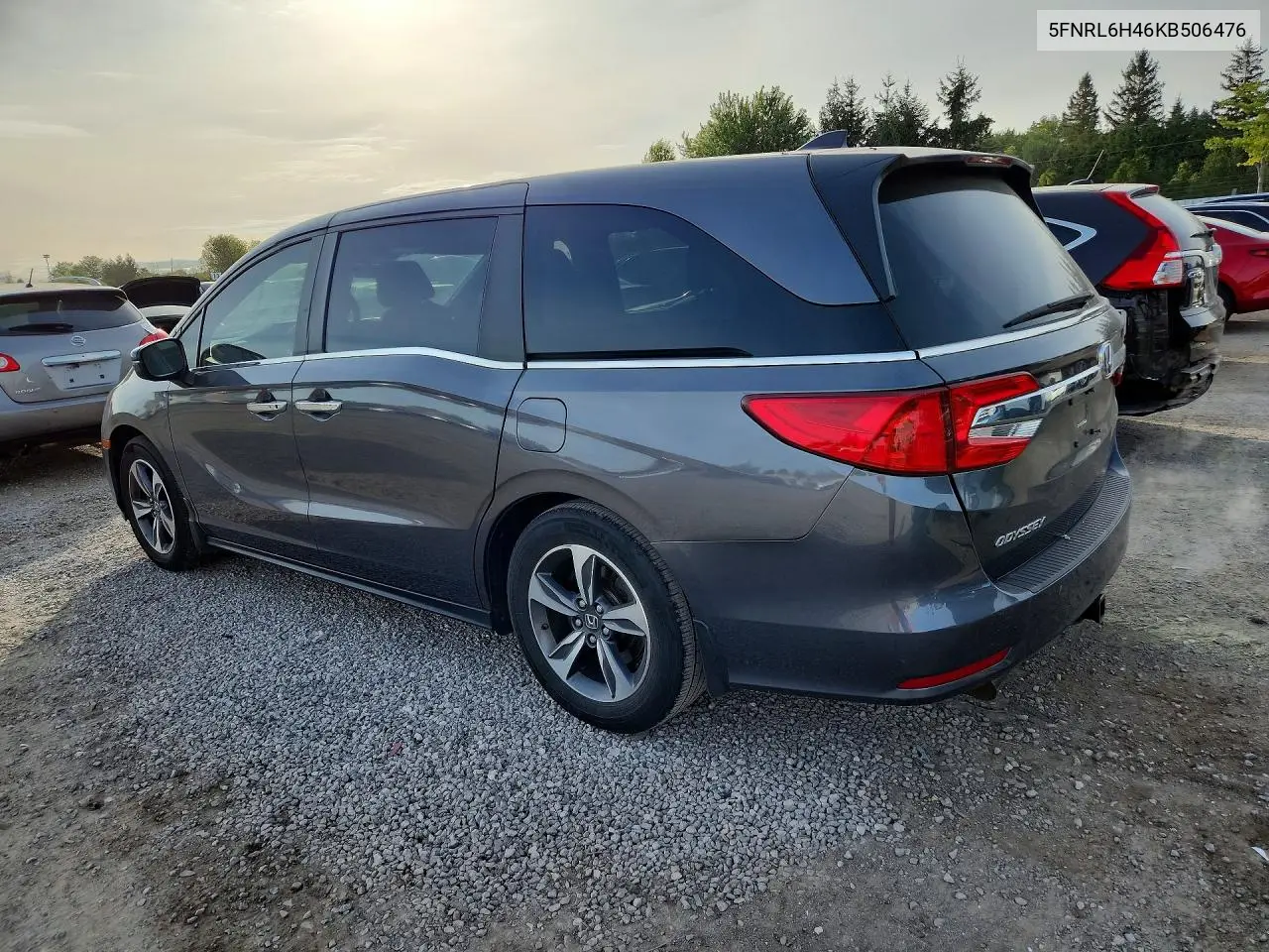 2019 HONDA ODYSSEY VIN 5FNRL6H46KB506476 — фото 2