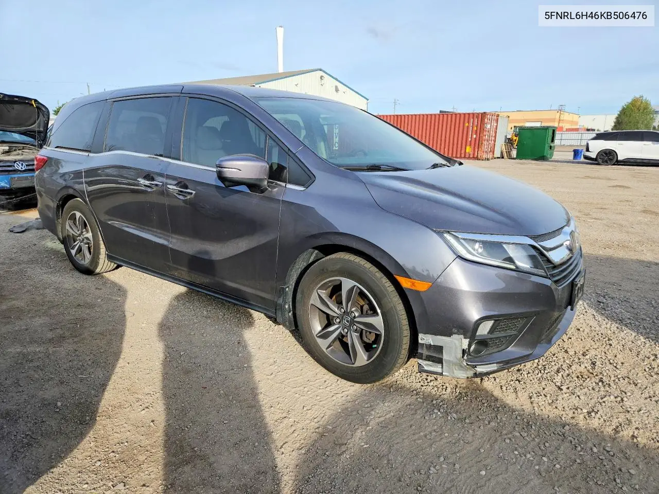 2019 HONDA ODYSSEY VIN 5FNRL6H46KB506476 — фото 4