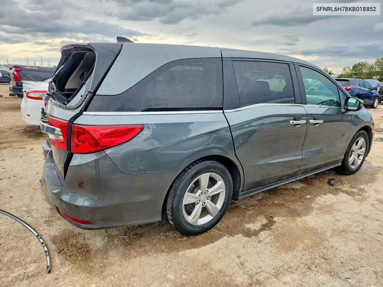 2019 HONDA ODYSSEY VIN 5FNRL6H78KB018852 — фото 3