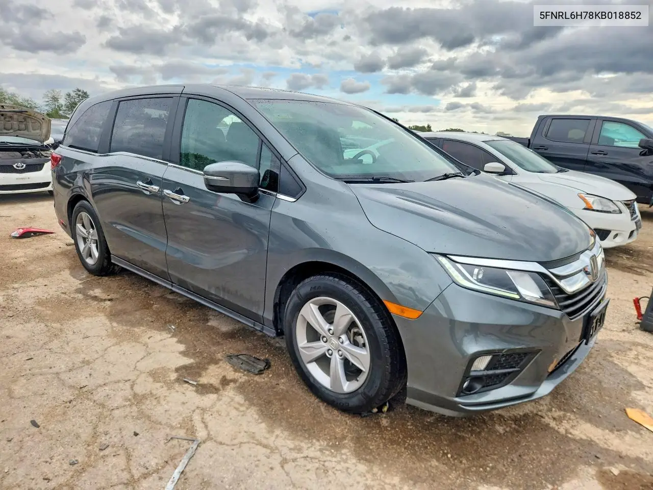 2019 HONDA ODYSSEY VIN 5FNRL6H78KB018852 — фото 4