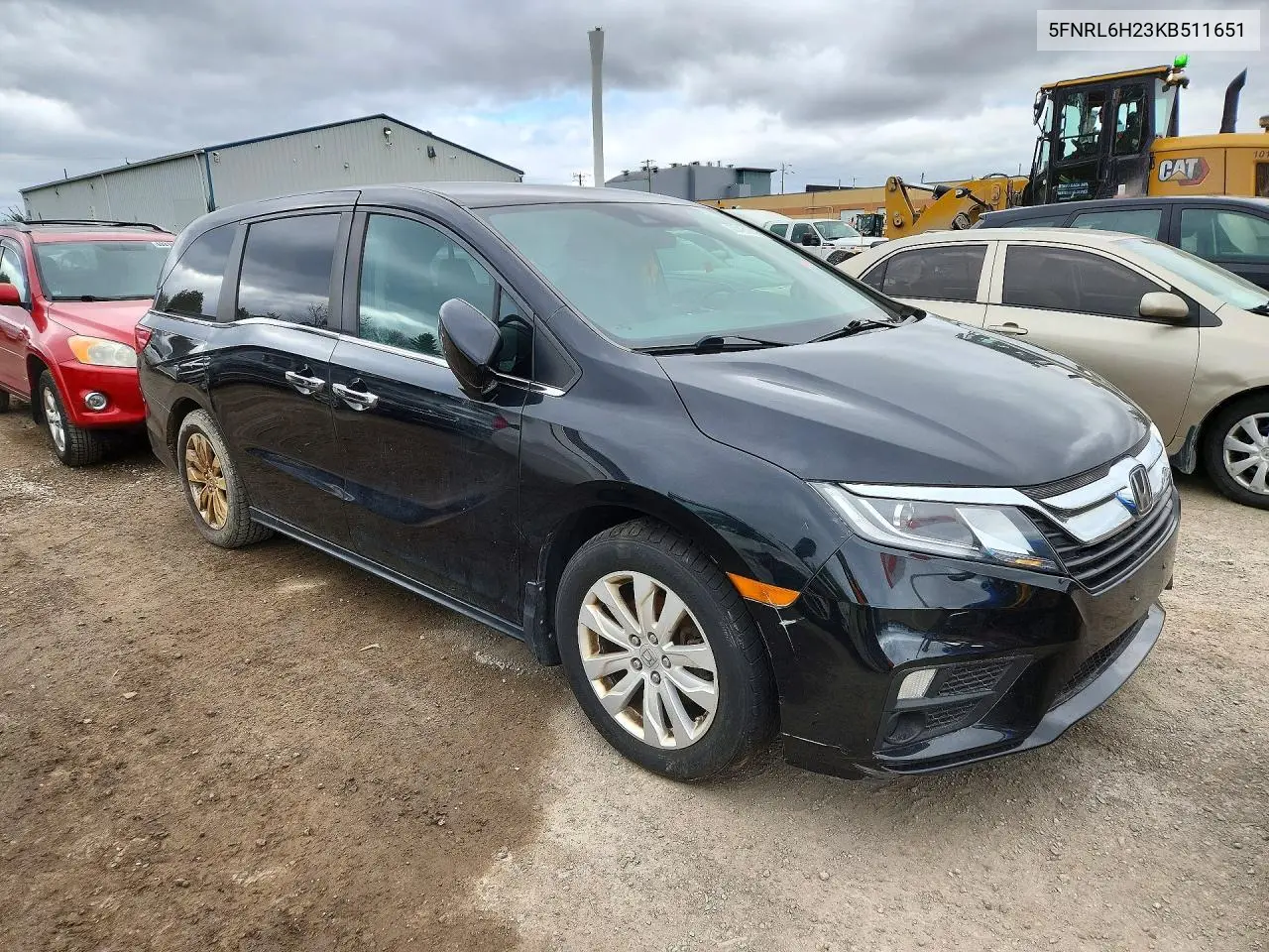 2019 HONDA ODYSSEY VIN 5FNRL6H23KB511651 — фото 4