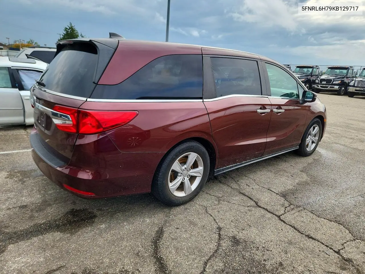 2019 HONDA ODYSSEY VIN 5FNRL6H79KB129717 — фото 3