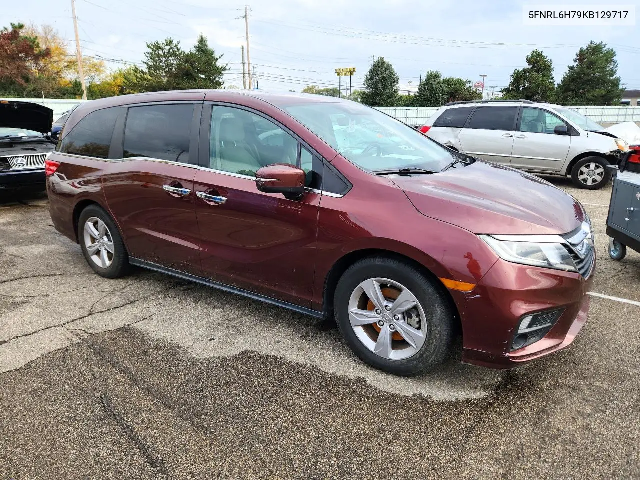 2019 HONDA ODYSSEY VIN 5FNRL6H79KB129717 — фото 4