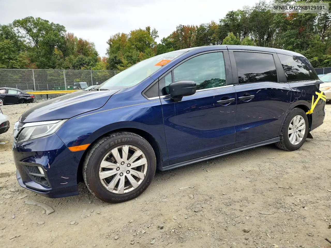HONDA ODYSSEY 2019, VIN 5FNRL6H22KB129191