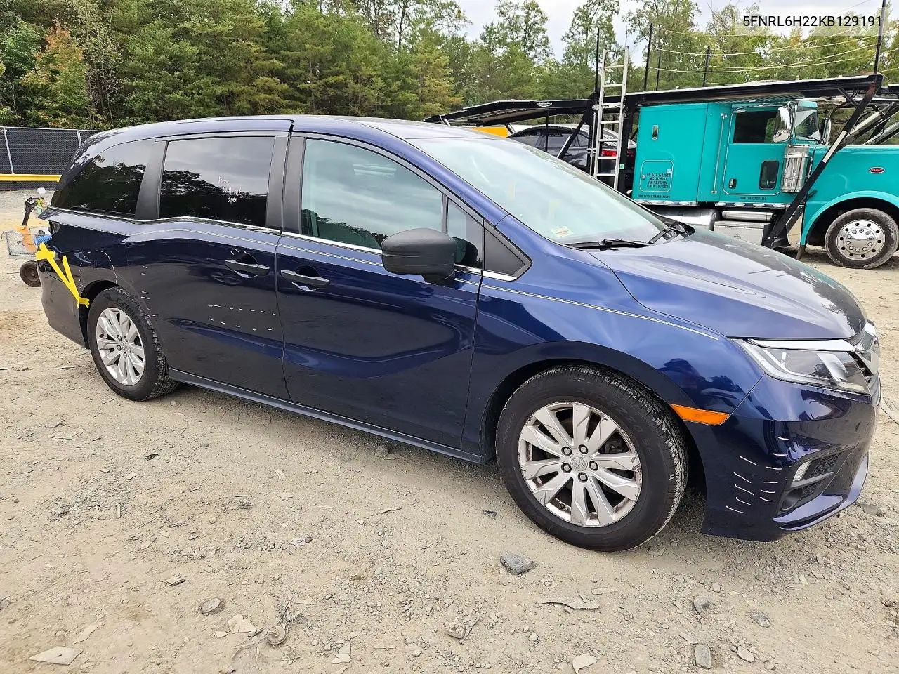 2019 HONDA ODYSSEY VIN 5FNRL6H22KB129191 — фото 4