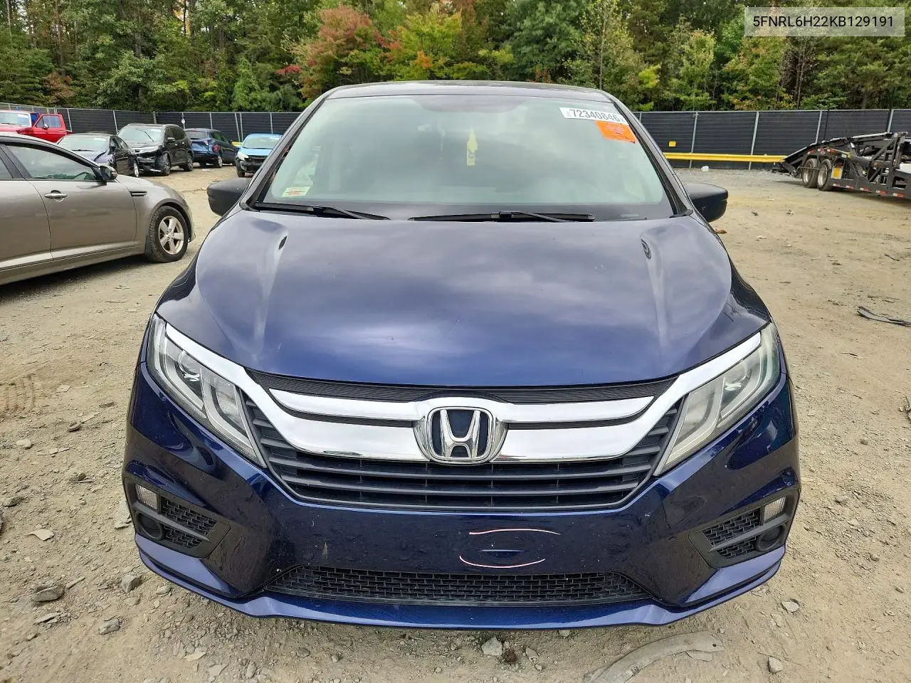 2019 HONDA ODYSSEY VIN 5FNRL6H22KB129191 — фото 5