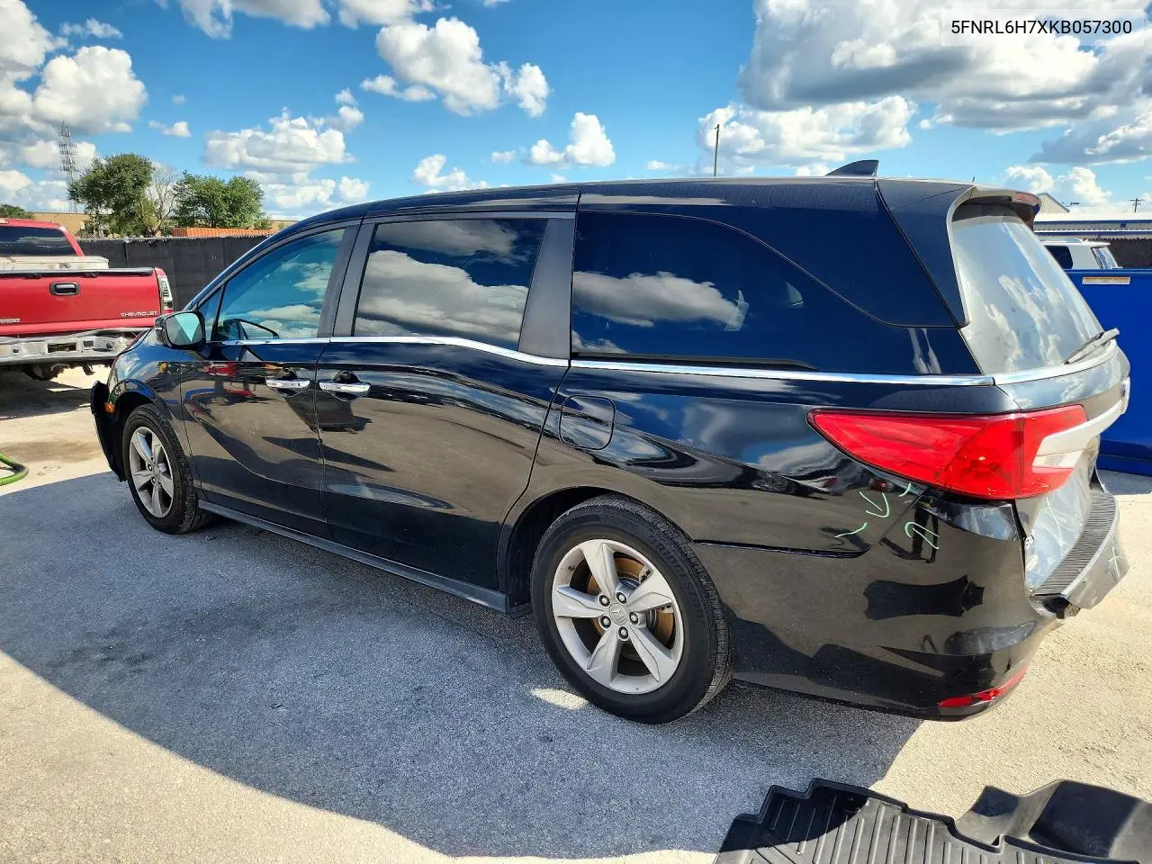 2019 HONDA ODYSSEY VIN 5FNRL6H7XKB057300 — фото 2