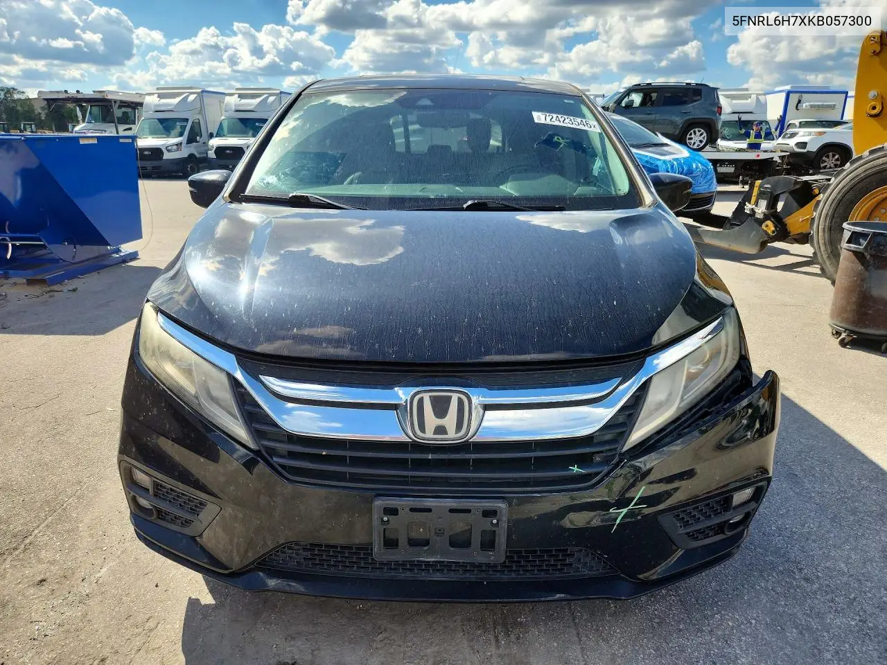 2019 HONDA ODYSSEY VIN 5FNRL6H7XKB057300 — фото 5