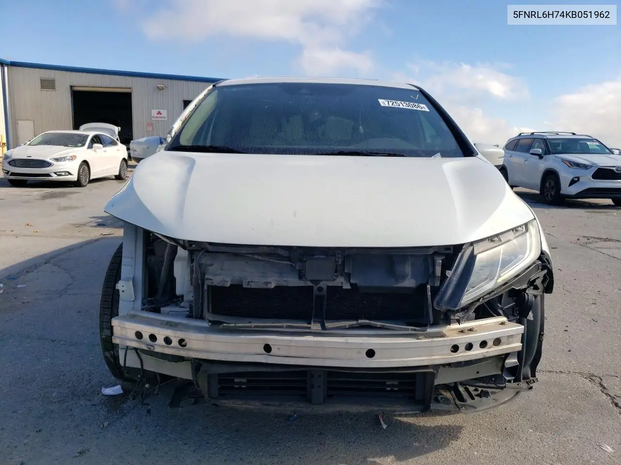 2019 HONDA ODYSSEY VIN 5FNRL6H74KB051962 — фото 5