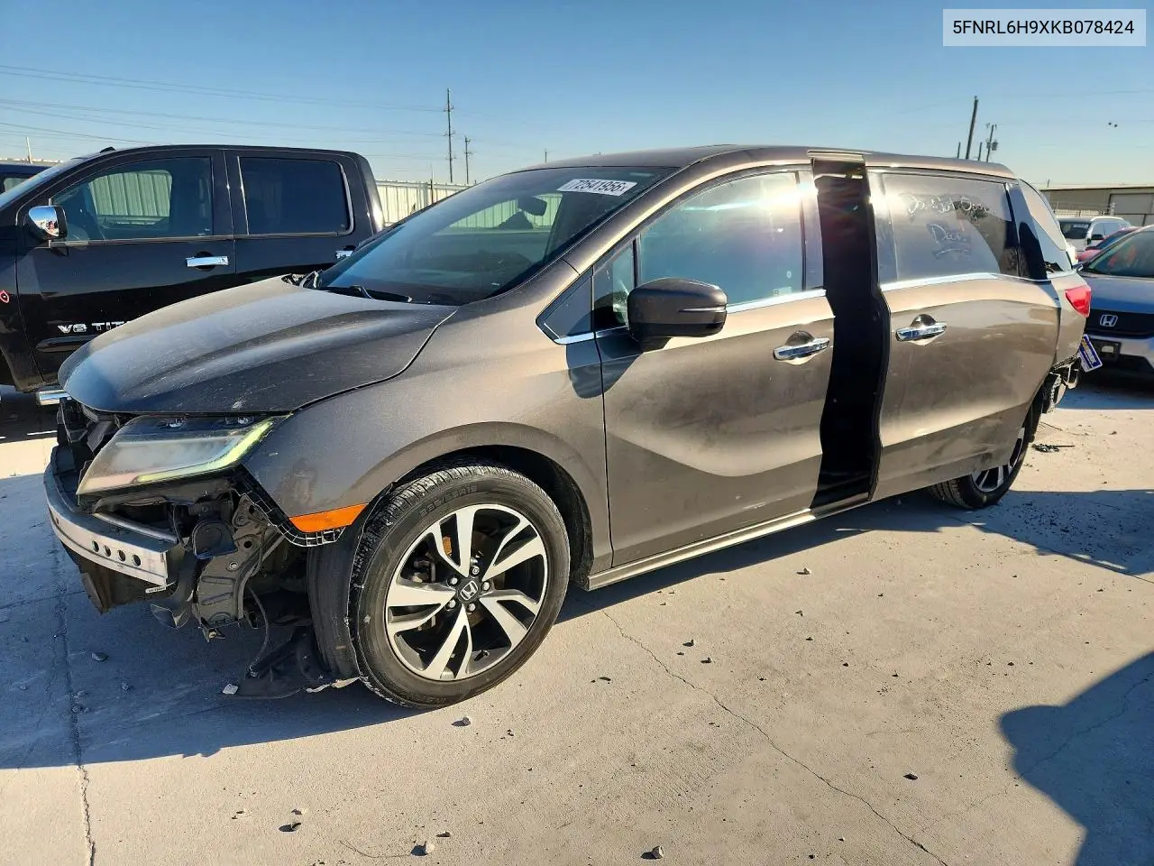 HONDA ODYSSEY 2019, VIN 5FNRL6H9XKB078424