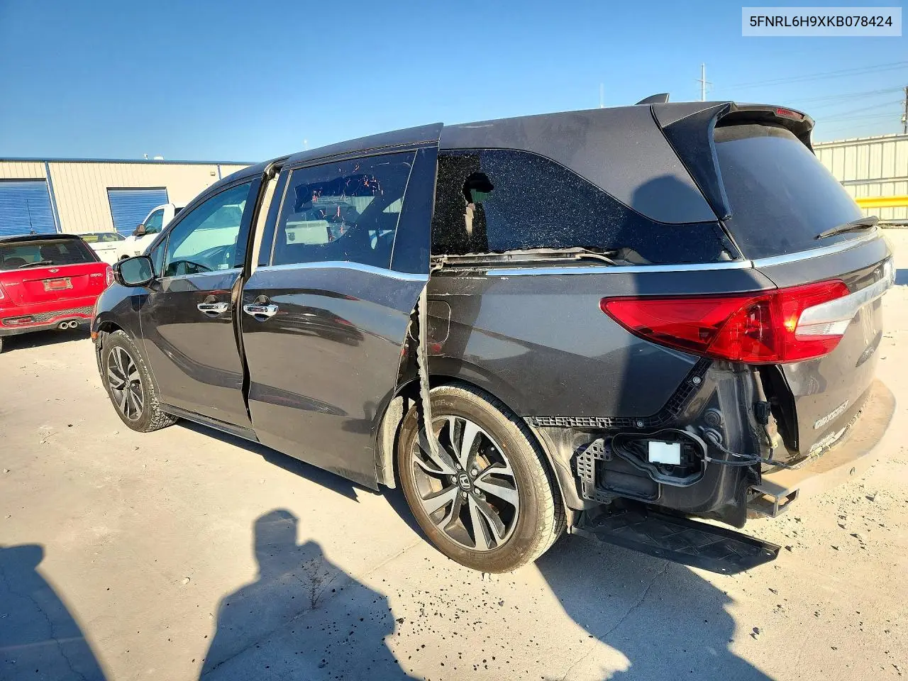 2019 HONDA ODYSSEY VIN 5FNRL6H9XKB078424 — фото 2