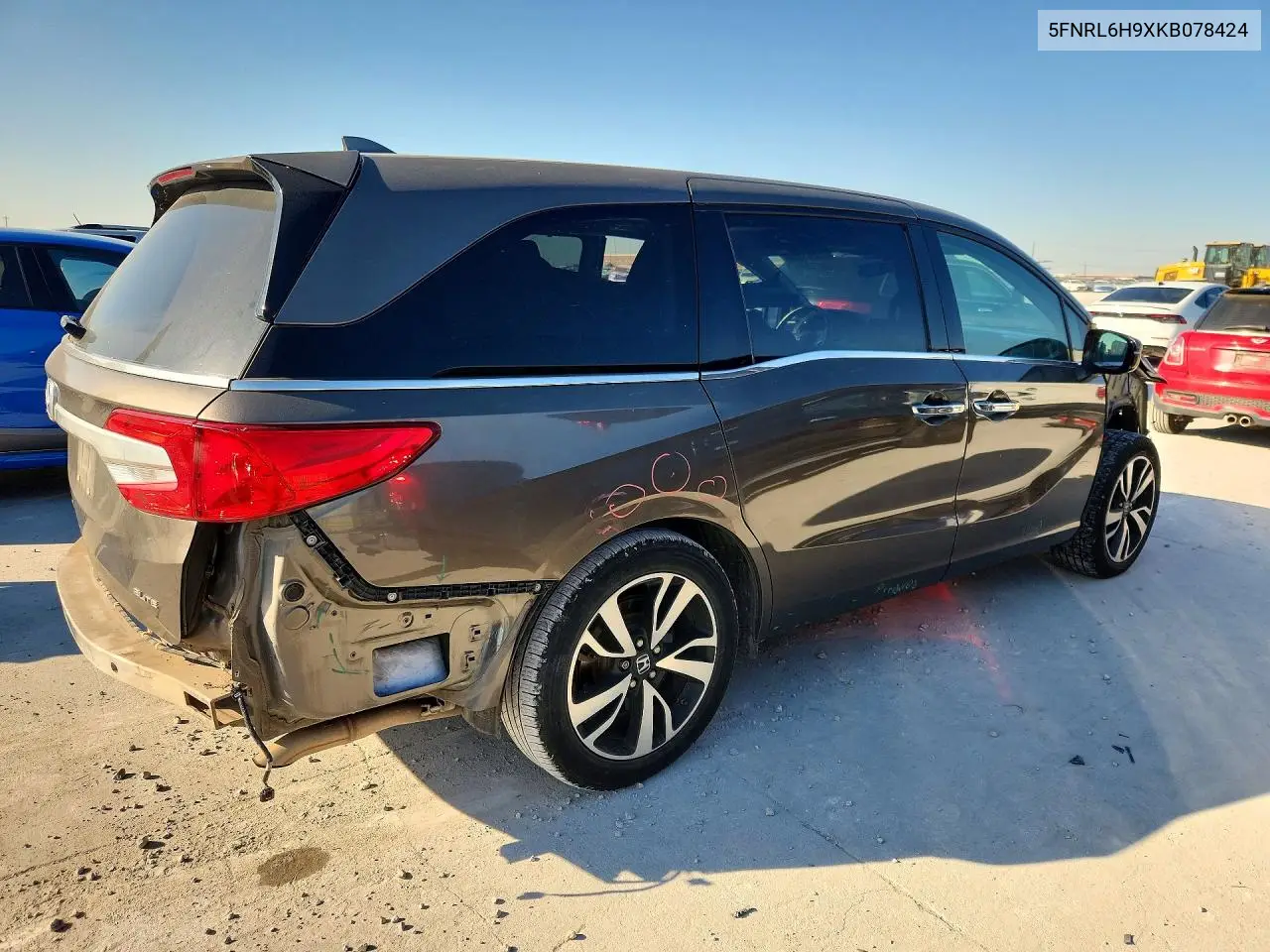 2019 HONDA ODYSSEY VIN 5FNRL6H9XKB078424 — фото 3