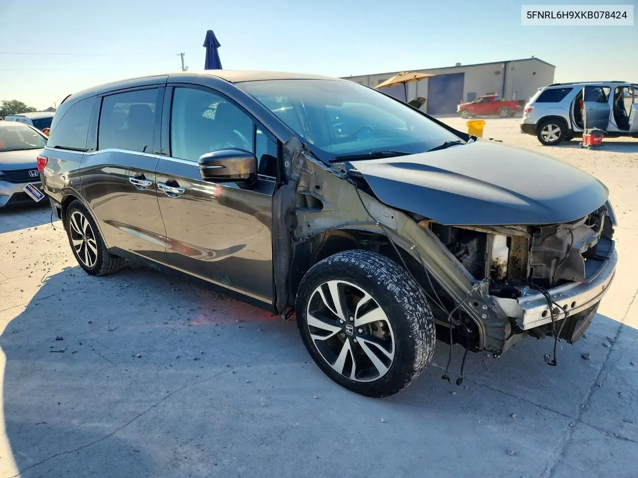 2019 HONDA ODYSSEY VIN 5FNRL6H9XKB078424 — фото 4