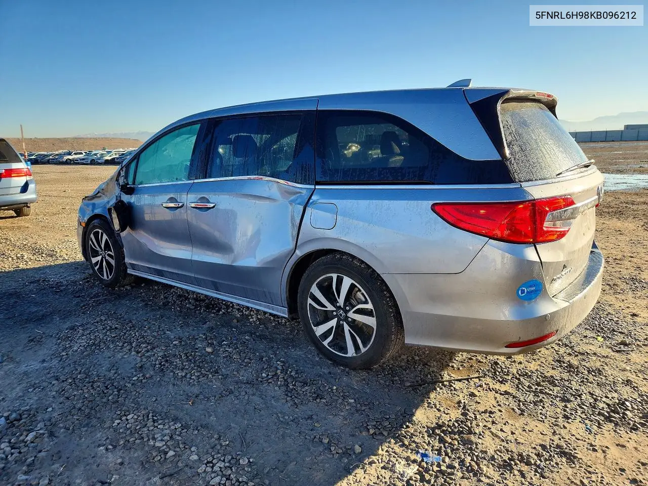 2019 HONDA ODYSSEY VIN 5FNRL6H98KB096212 — фото 2