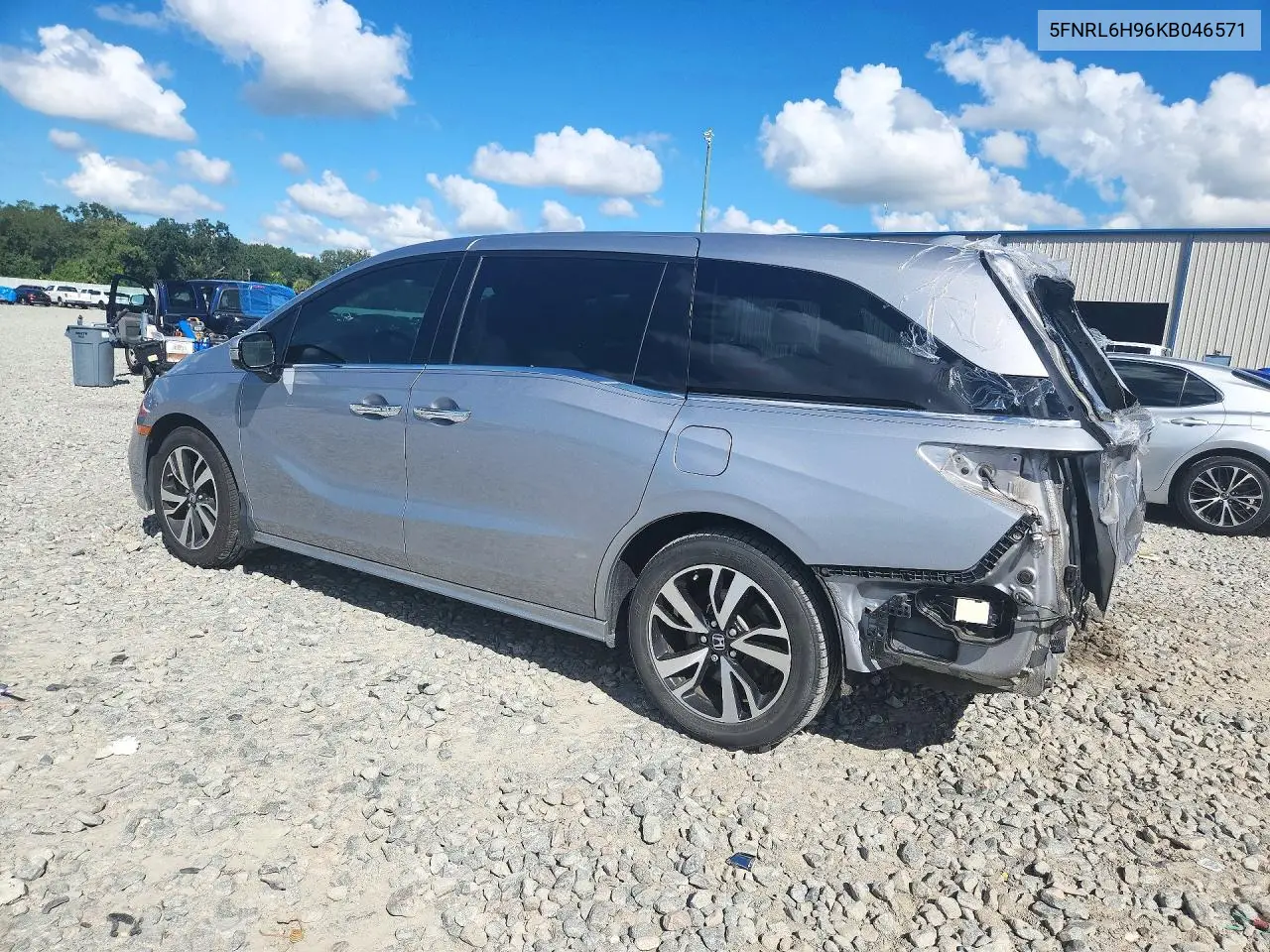 2019 HONDA ODYSSEY VIN 5FNRL6H96KB046571 — фото 2
