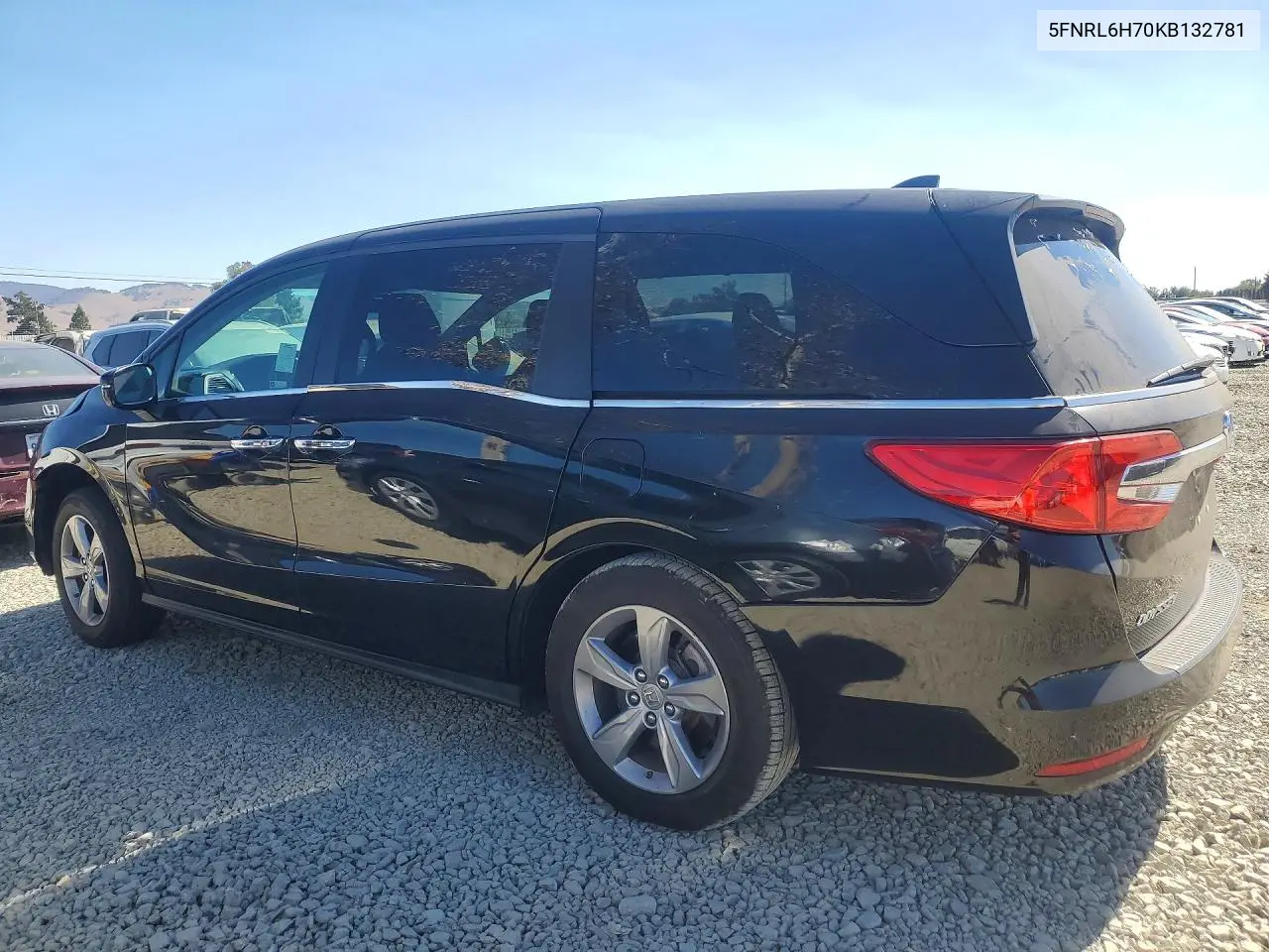 2019 HONDA ODYSSEY VIN 5FNRL6H70KB132781 — фото 2