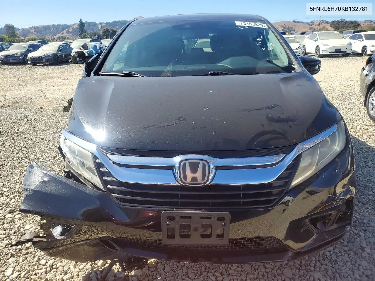 2019 HONDA ODYSSEY VIN 5FNRL6H70KB132781 — фото 5