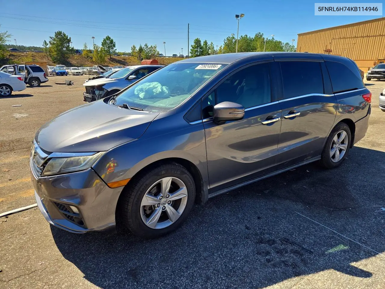 HONDA ODYSSEY 2019, VIN 5FNRL6H74KB114946