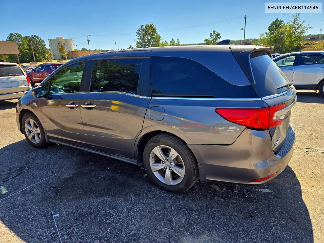 2019 HONDA ODYSSEY VIN 5FNRL6H74KB114946 — фото 2