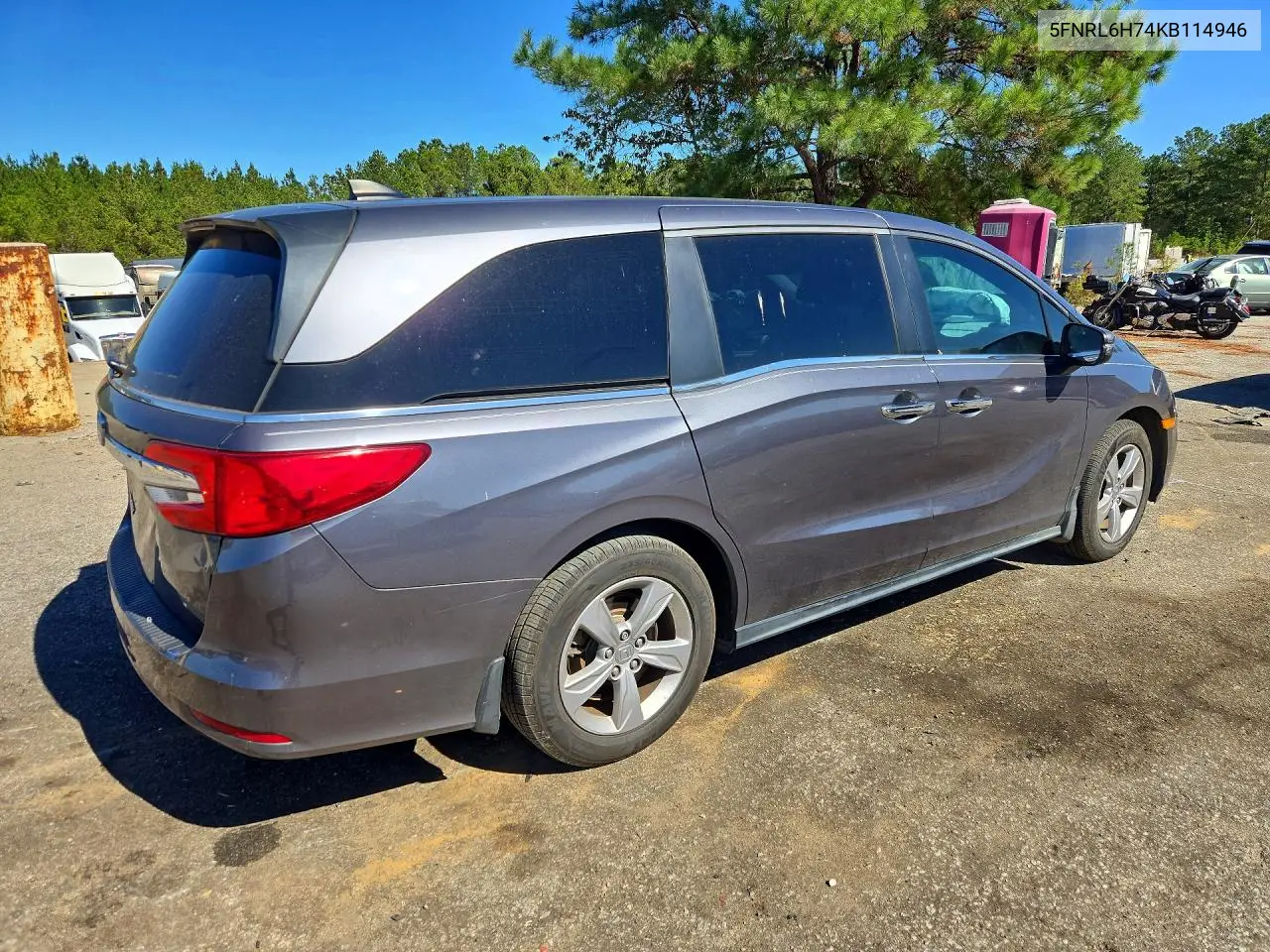 2019 HONDA ODYSSEY VIN 5FNRL6H74KB114946 — фото 3