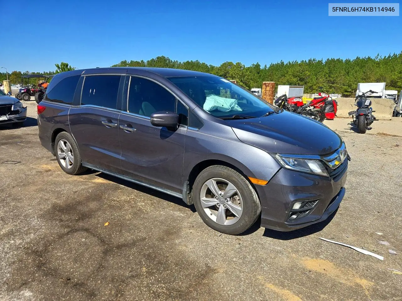 2019 HONDA ODYSSEY VIN 5FNRL6H74KB114946 — фото 4
