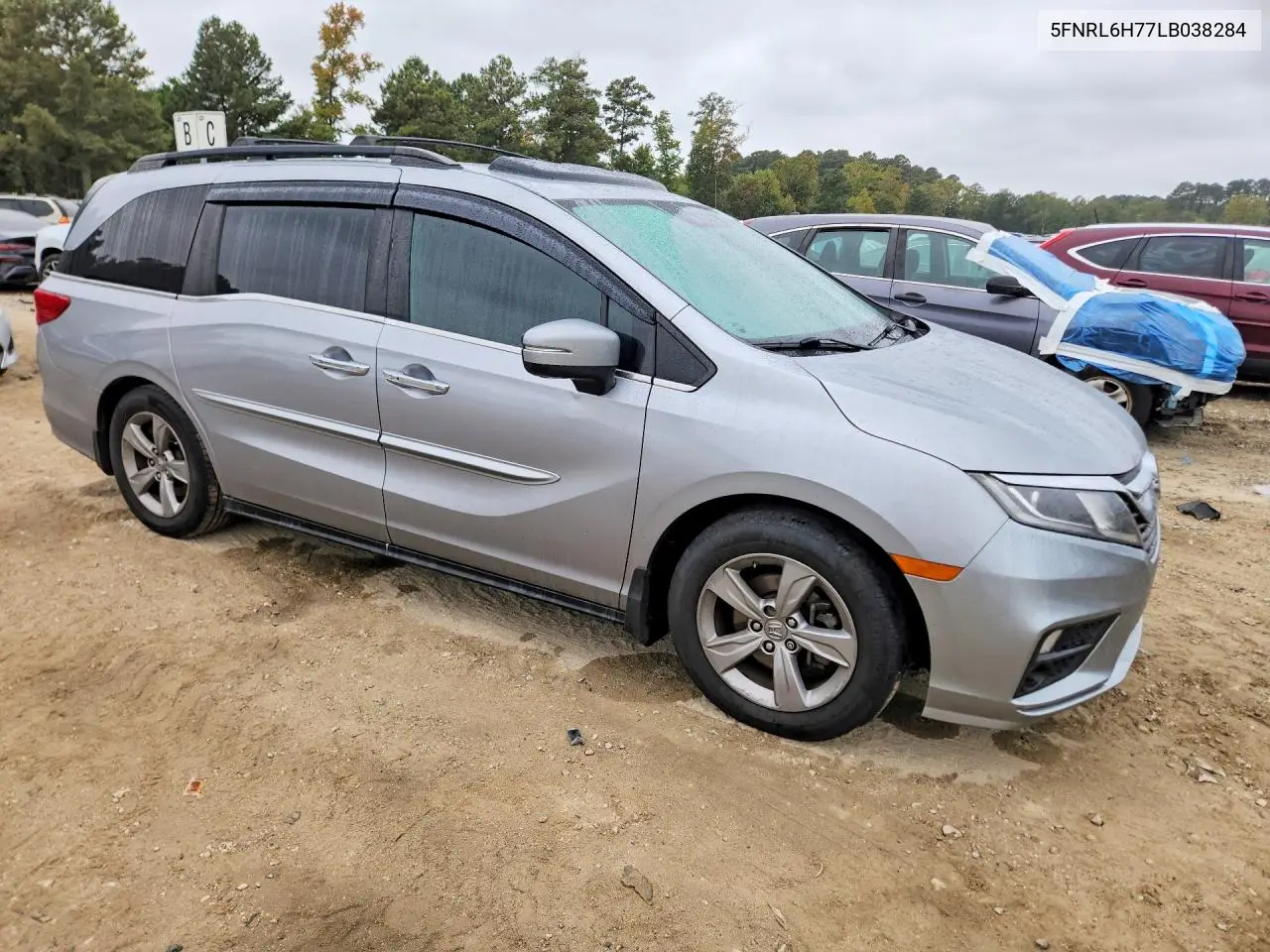 2020 HONDA ODYSSEY VIN 5FNRL6H77LB038284 — фото 4