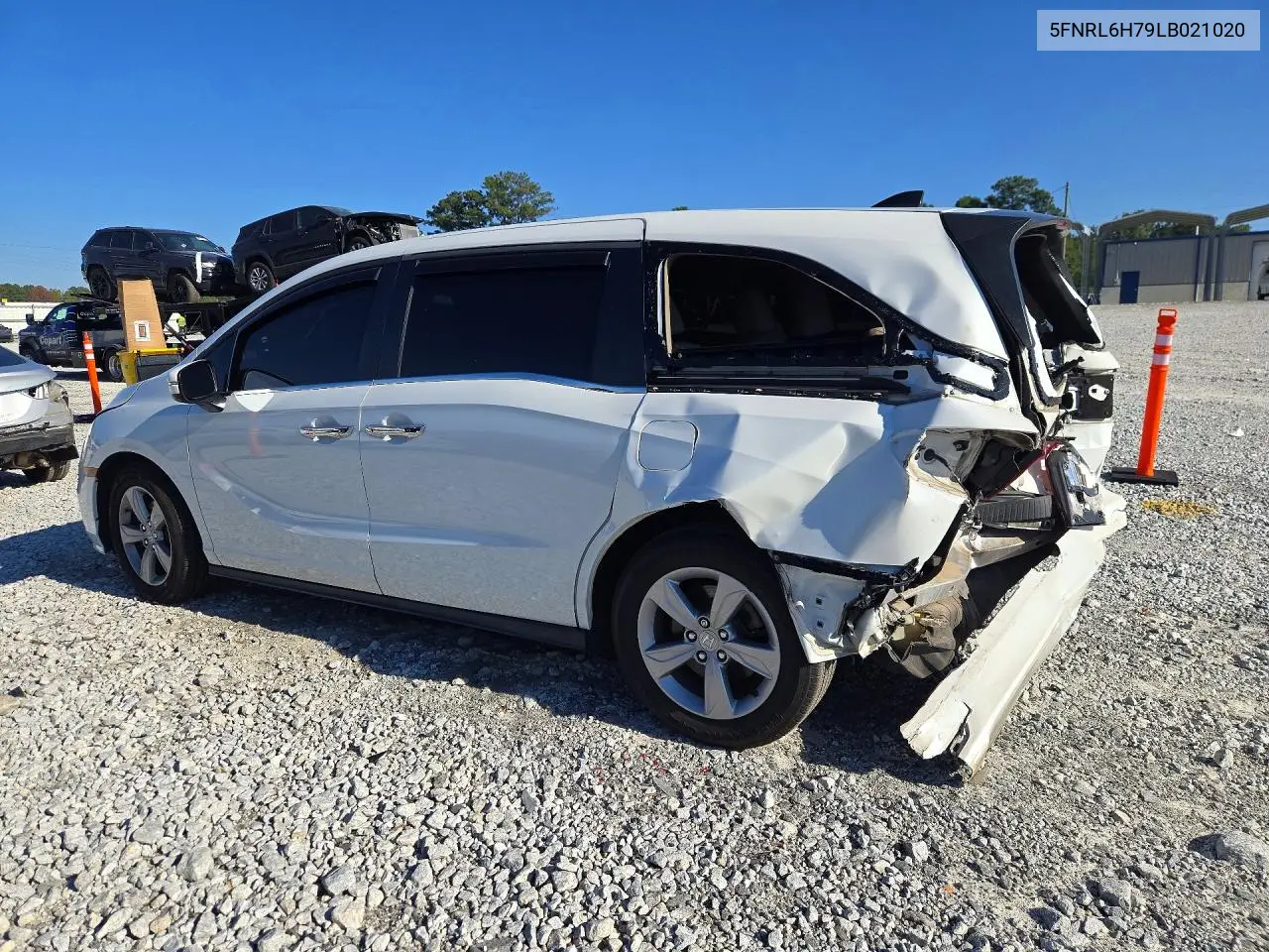 2020 HONDA ODYSSEY VIN 5FNRL6H79LB021020 — фото 2